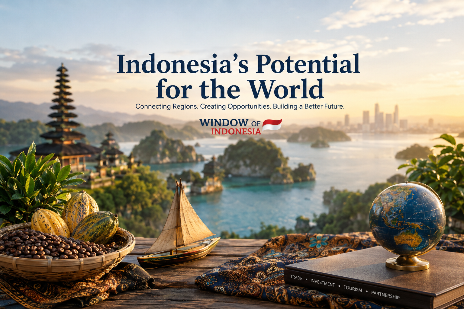 Potensi Indonesia untuk dunia melalui perdagangan, investasi, dan pariwisata